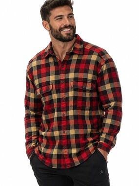 Woolrich Oxbow Bend Flannel Shirt size Large 100% cotton